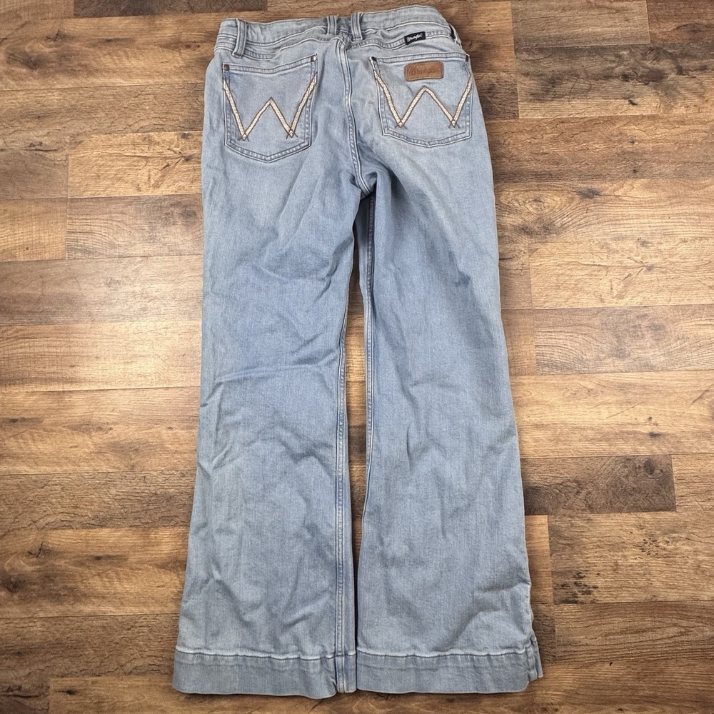 Wrangler Retro Women's High Rise Bootcut Jeans Blue Stretch Denim 5-Pocket 31x32 - Picture 3 of 9
